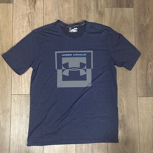 Under Armour Men’s Navy Blue Graphic Box Logo Tee